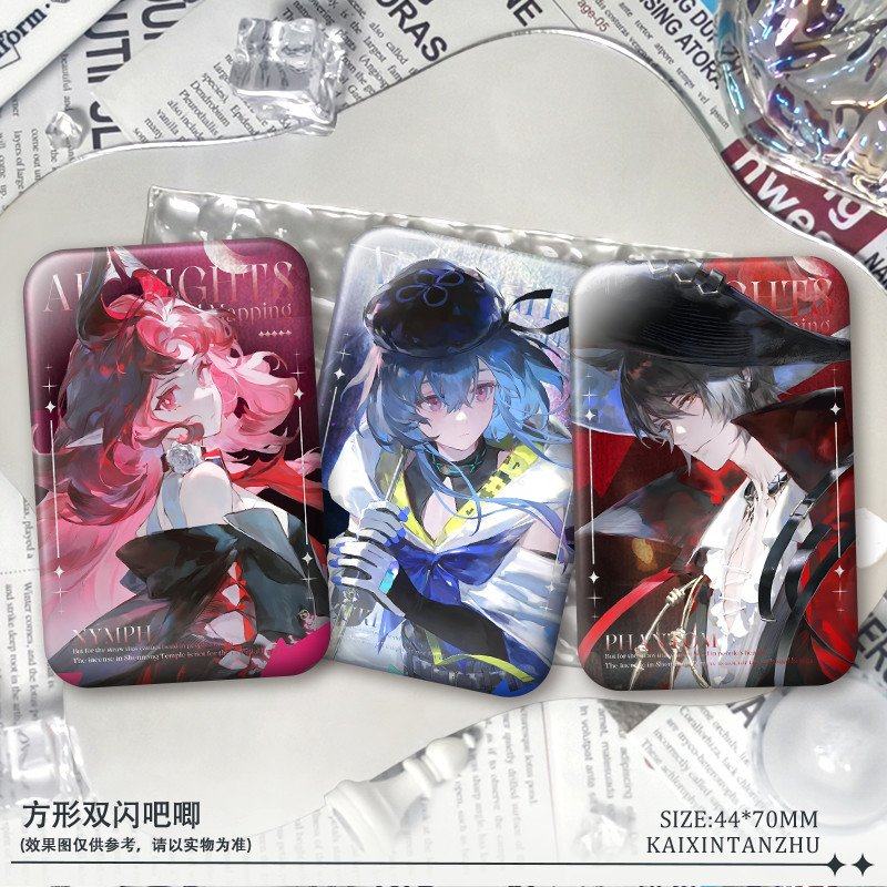 水月妮芙明日方舟游戏周边方形双闪反光傀影吧唧徽章摆件痛包挂饰,模玩/动漫/周边/娃圈三坑/桌游,动漫徽章/立牌,淘宝优惠券,粉丝福利购,淘宝优惠卷