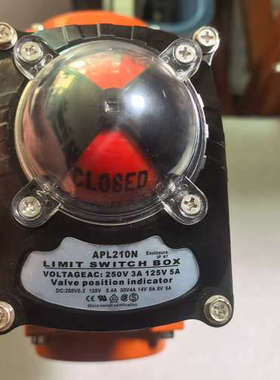 议价APL210N气动阀门限位开关，带红色指示灯，IP67防护等