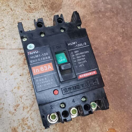 议价HUM1-100L/3环宇断路器 环宇电器63A