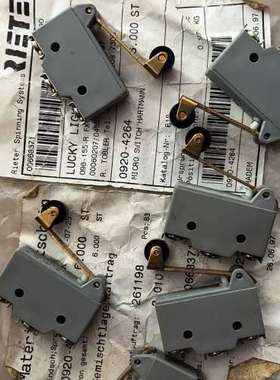 议价全新HARTMANN微动开关，灰色外壳，金色触点，型号F07