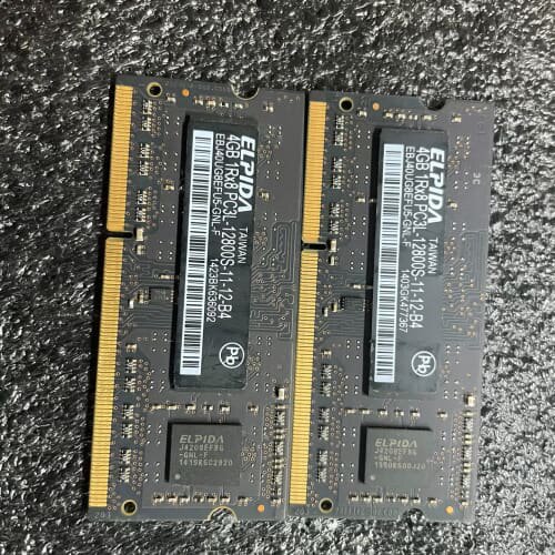 议价黑条尔必达原厂iMac拆机条DDR3L 4GB 12800