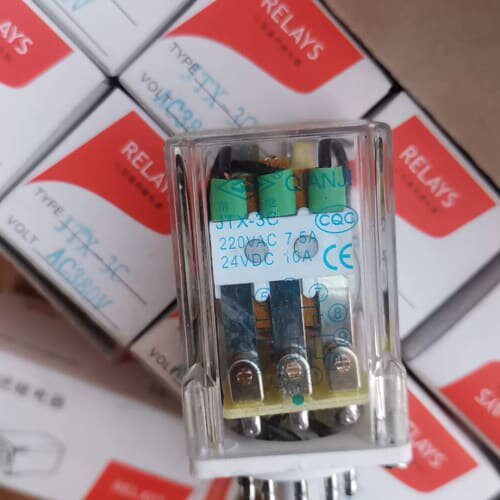议价9个JTX-3C小型通用型电磁继电器380V圆11脚一次都没
