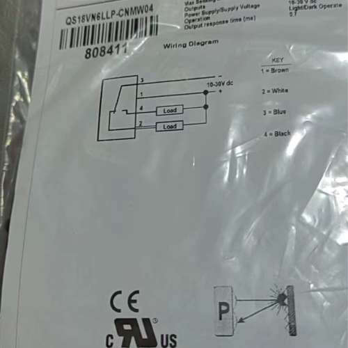 议价【邦纳全新QS18VN6LLP-CNMW04光电传感器】