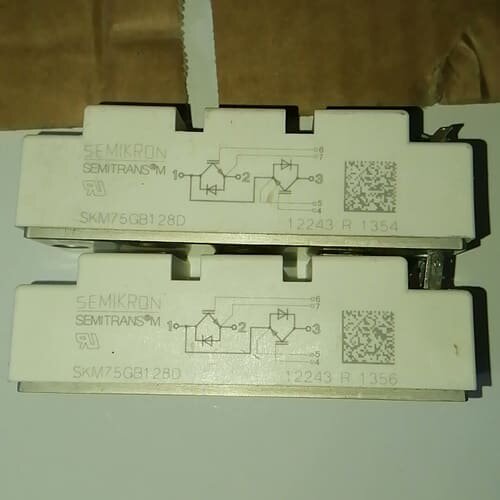 议价西门康SEMIKRON模块，型号SKM75GB128D，拆机