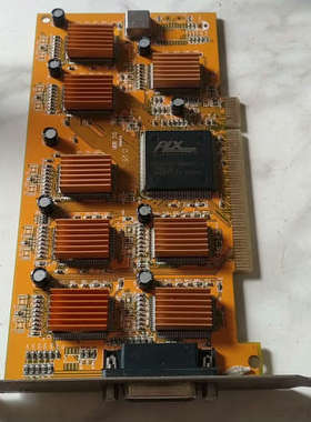 议价PLX PCI6150视频采集卡 8路监控卡 带散热片 成色