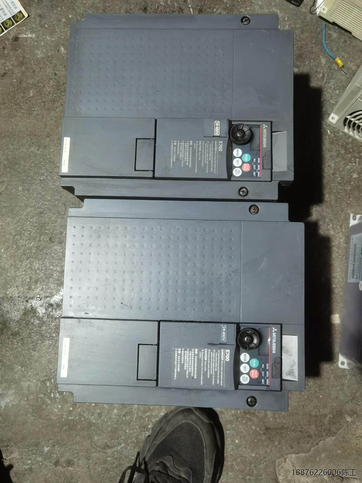 拆机三菱e700变频器 11kw380v 1台报警eoc1
