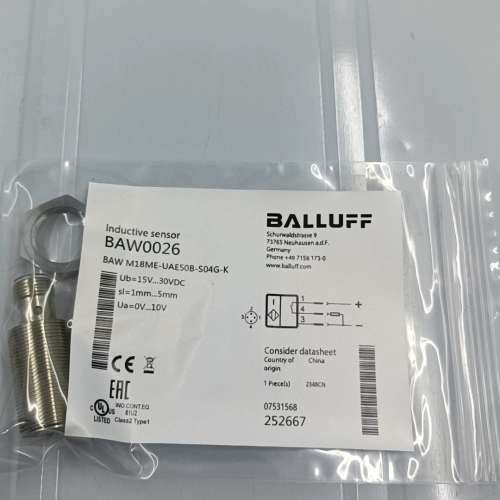 议价全新巴鲁夫 BAWM18ME-UAE50B-S04G-K B