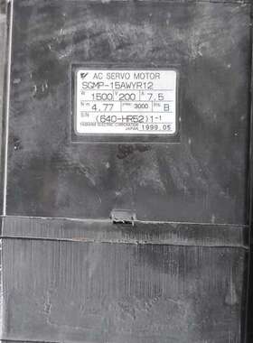 议价原装拆机安川伺服电机SGMP-15AWYR12马达1500W
