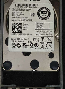 议价DELL西数 96G91 096G91 600GB 10K
