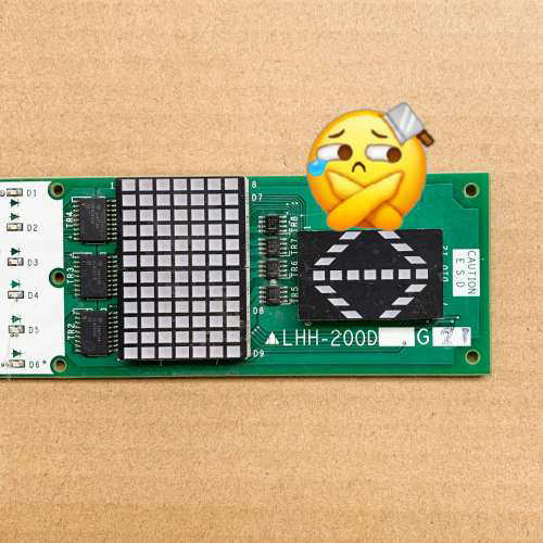 议价三菱GPS-3外呼显示板LHH-200DG21拆机三菱GPS