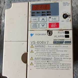 拆机功能正常 606v7 成色如 议价安川变频器1.5kw