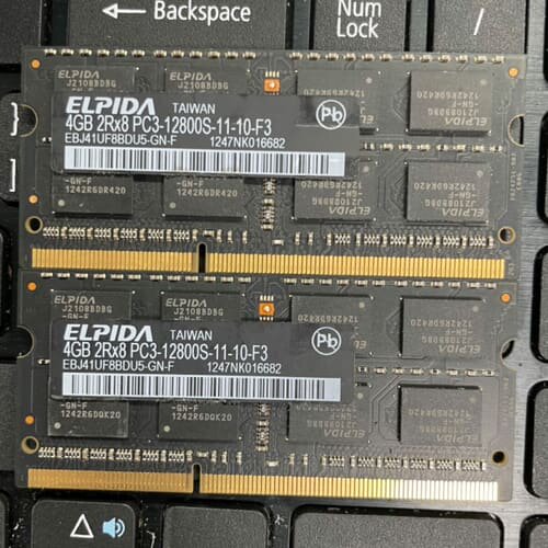 议价黑条尔必达原厂iMac拆机条DDR3 4GB 12800S