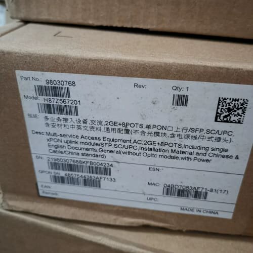 议价MA5672 全千兆ONU 2GE8POTS GPON
