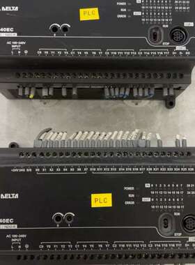 充新 台达DVP24ECOOR3 PLC模块，拆机品，功能完