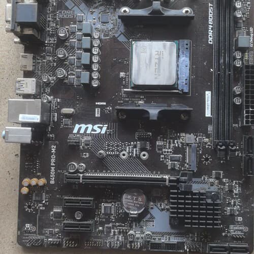 议价微星B450M POR-M2主板，，处理器R5-160