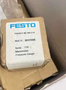 议价费斯托8037006面板式压力表PAGN-40-1M-G14