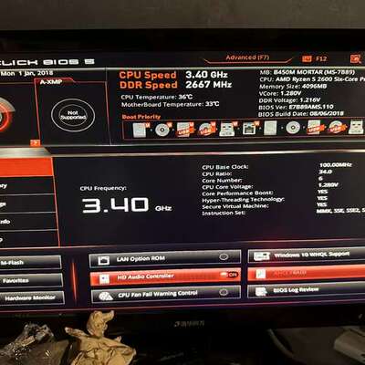 议价微星B450M MORTAR迫击炮