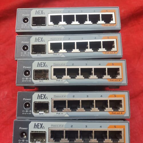 议价MikroTik hEX S RB760iGS ，功能正常