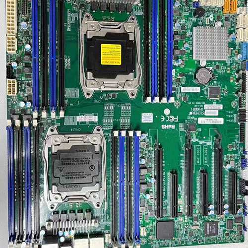 议价超微X10DRI 双路X99服务器主板支持M.2工作站 拆机