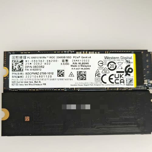 议价西数SN810 2T NVME