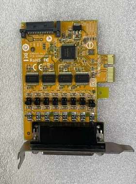 议价二手拆机 半高SUNIX SER6456S 4口RS-232