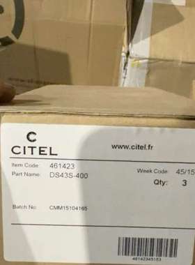 议价全新CITEL西岱尔DS43S-400防雷器，型号46142