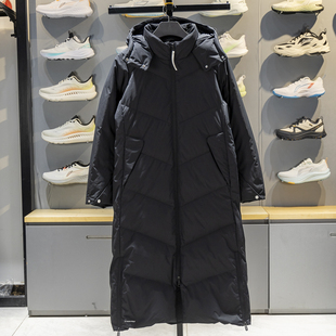 80%鸭绒保暖防泼水外套AYMV206 新款 李宁长款 羽绒服女子2025冬季
