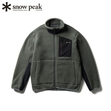 日本代购snowpeak雪峰飞钓抓绒衣轻量保暖舒适速干户外钓鱼2025