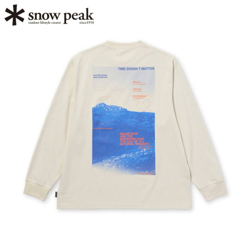 日本snowpeak雪峰长袖圆领卫衣