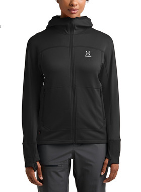 日本代购Haglofs火柴棍女士连帽衫Betula Hood户外保暖内搭夹克