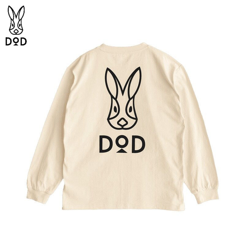 日本DOD圆领印花防晒卫衣长袖T恤
