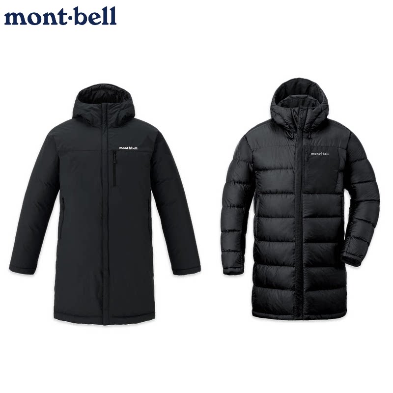 日本代购montbell双面羽绒服男大衣长款2026年新款防水800蓬外套