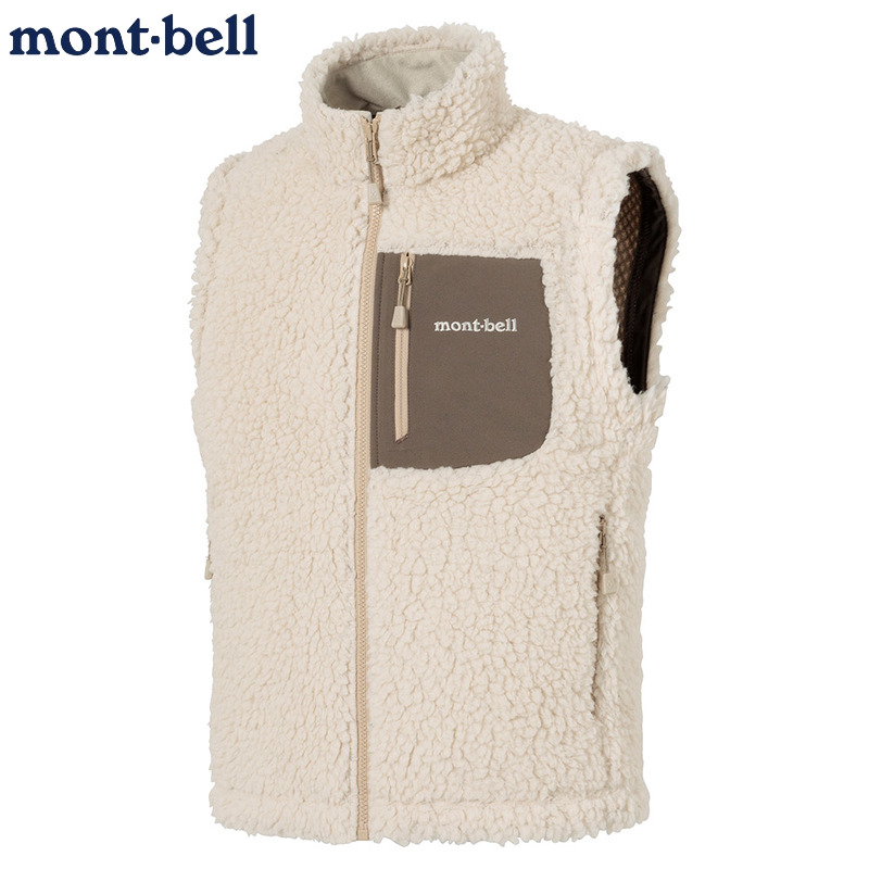 日本代购montbell儿童抓绒衣背心CLIMAPLUS Shearling Vest马甲