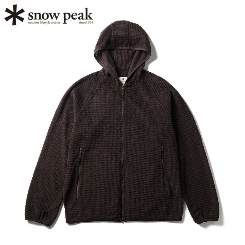日本snowpeak雪峰保暖连帽衫外套