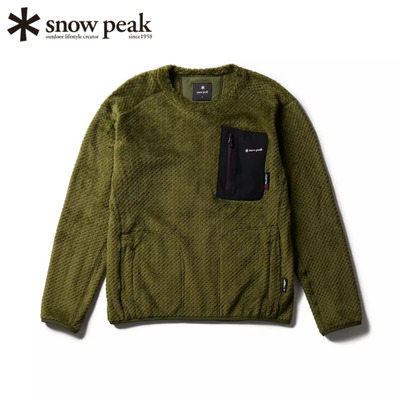 日本snowpeak雪峰飞钓保暖卫衣