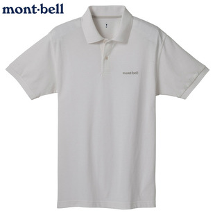日本代购montbell短袖T恤Polo衫包芯纱夏季凉爽防皱日常旅行2024