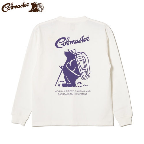 Cobmaster长袖T恤纯棉徽标图案