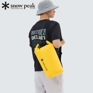日本代购snowpeak雪峰20L干燥袋双肩包LOGO防水轻量便携户外2025