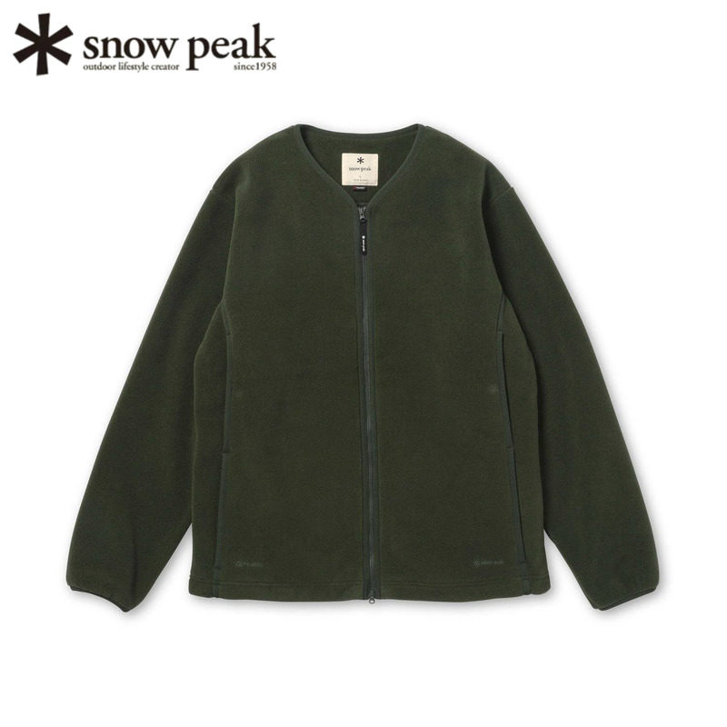日本snowpeak雪峰抓绒衣开衫轻