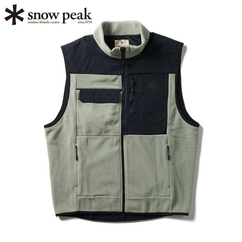 日本snowpeak雪峰保暖抓绒马甲衣