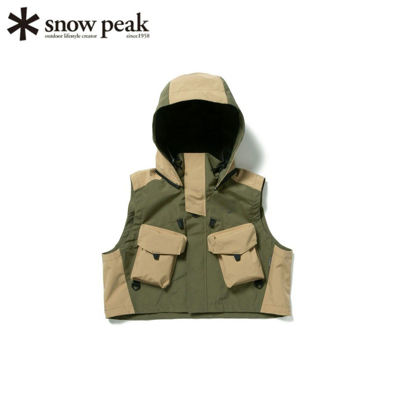 snowpeak雪峰连帽背心户外钓鱼