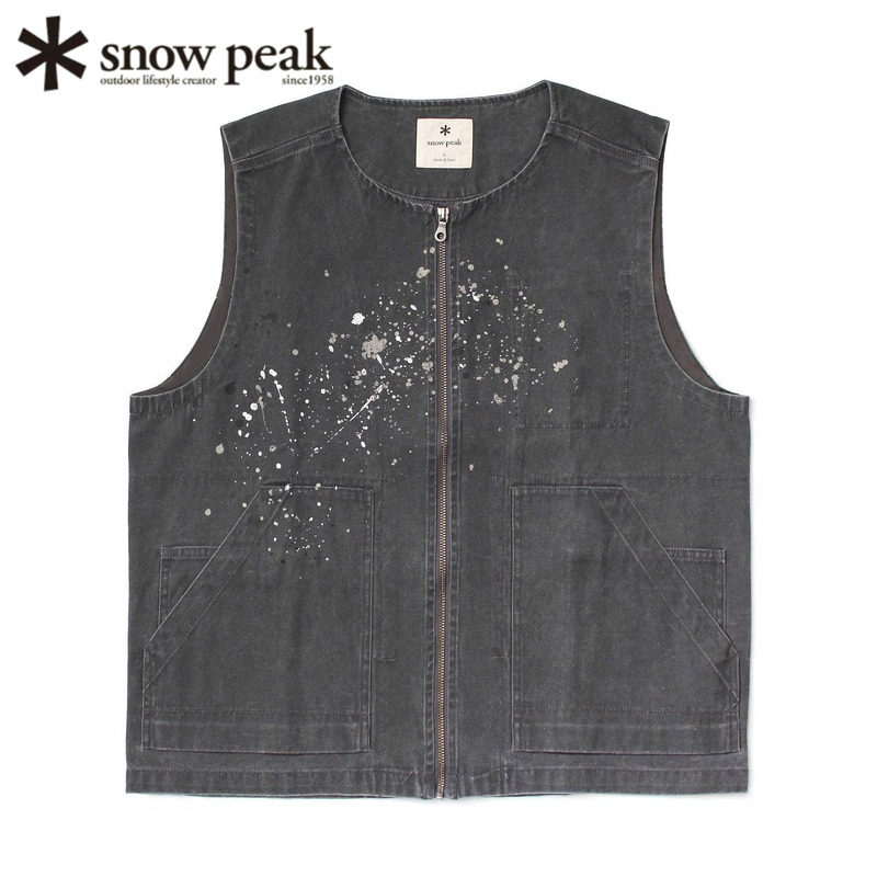 日本snowpeak雪峰做旧复古背心衣