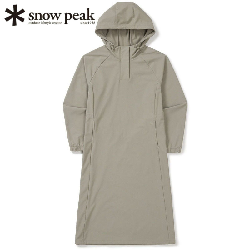 日本snowpeak雪峰女士长袖连衣裙
