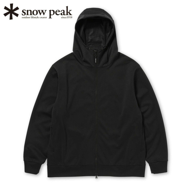 日本snowpeak雪峰连帽拉链开衫