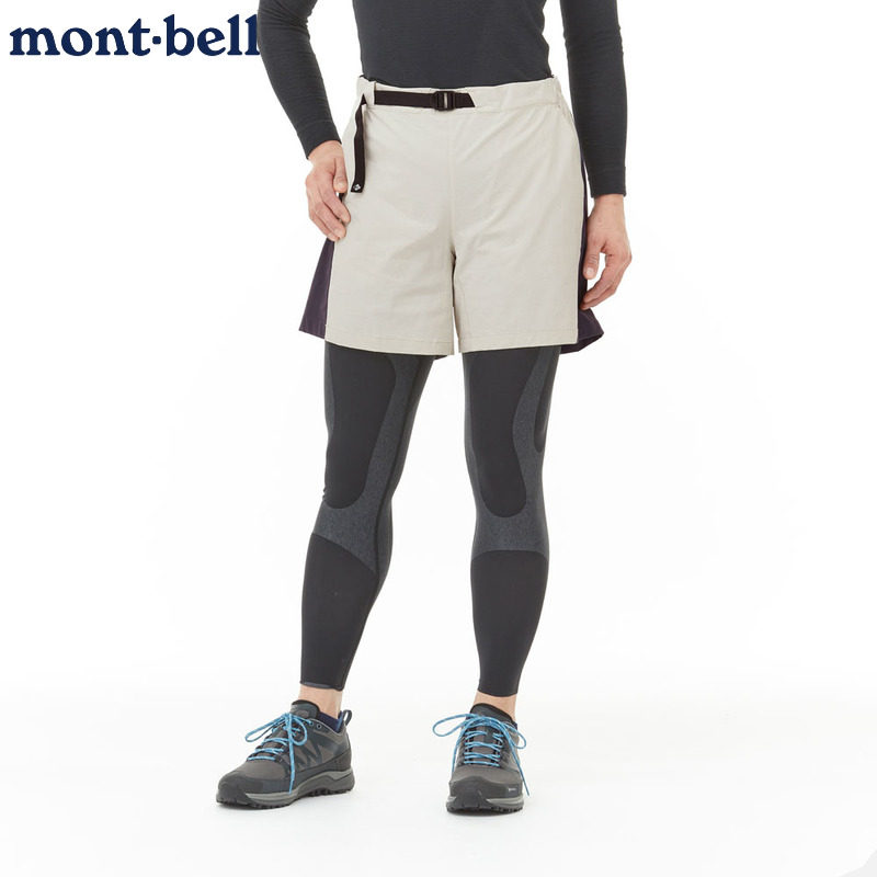 日本直邮montbell女士O.D.户外短裤防水运动越野跑步登山裤子夏季