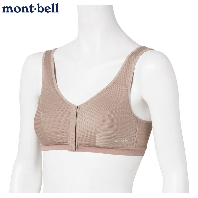 montbell弹力透气前扣式文胸女