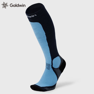 日本Goldwin高筒袜专业运动护腿小腿袜套男女健身跑步压缩袜长筒