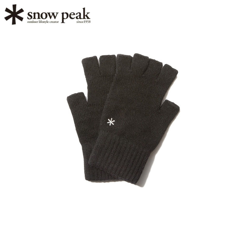 SnowPeak雪峰羊毛针织手套露指