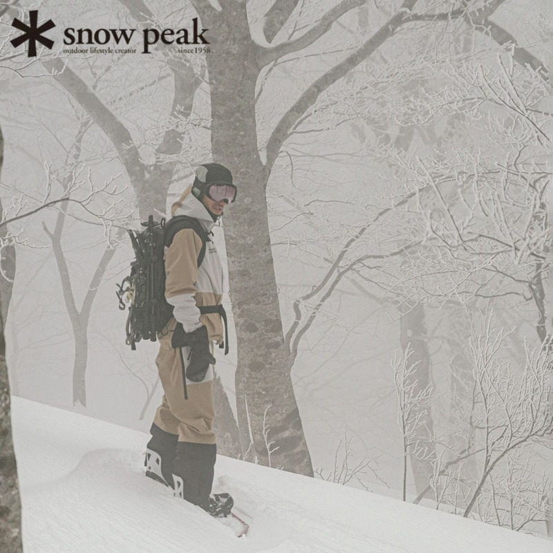 日本snowpeak雪峰联名雪地背带裤