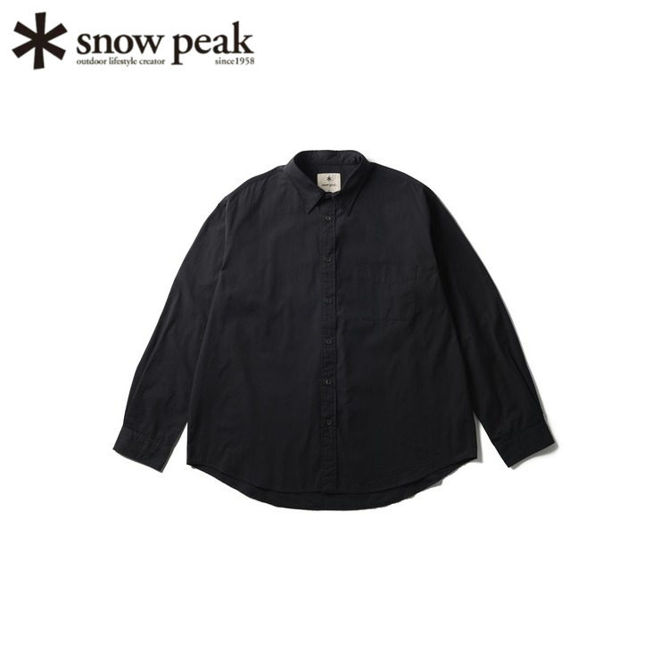 日本snowpeak雪峰棉质长袖衬衫